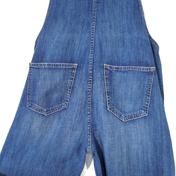 CURRENT/ELLIOTT Ranch Hand Overall Traveler Destroy Western Denim Jumpsuit Small - Picture 8 of 11